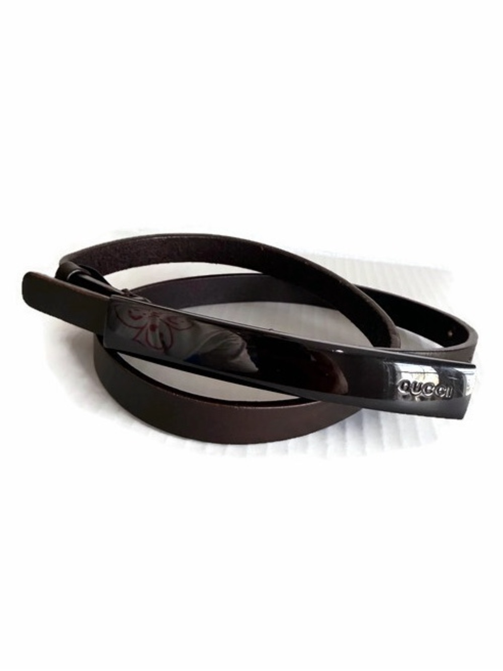 Gucci (Tom Ford era)Elegant Black Leather Belt
